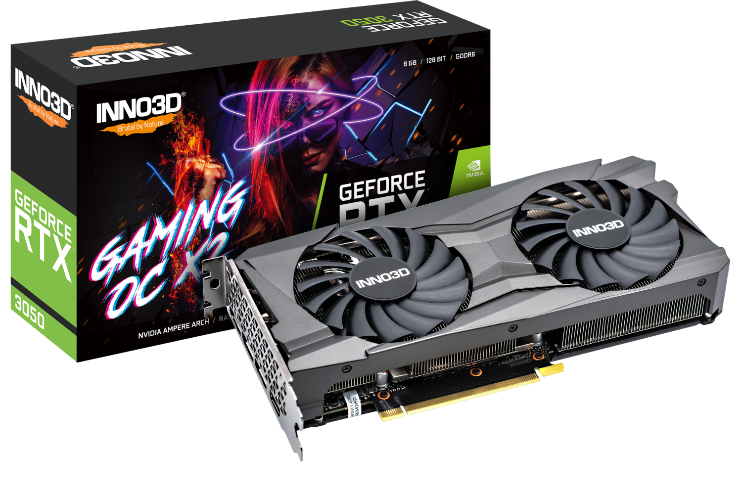 INNO3D GeForce RTX 3050 6GB – Gaming Graphics Card with GDDR6 Memory