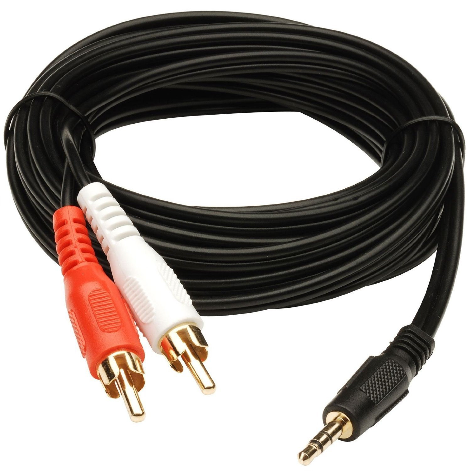 3.5mm Stereo Male to 2 RCA Male Audio Cable – 3 Meters