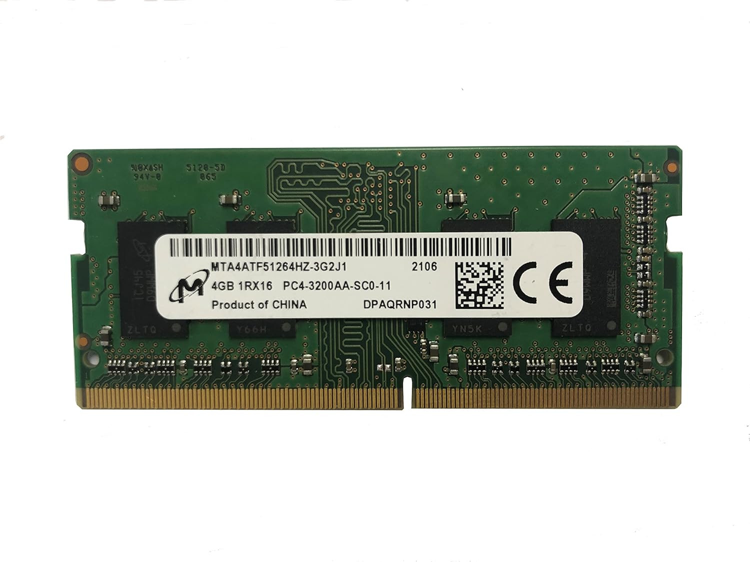 Micron 4GB DDR4-3200 Laptop RAM – SODIMM 3200MHz Memory Module for Laptop & Notebook Upgrade