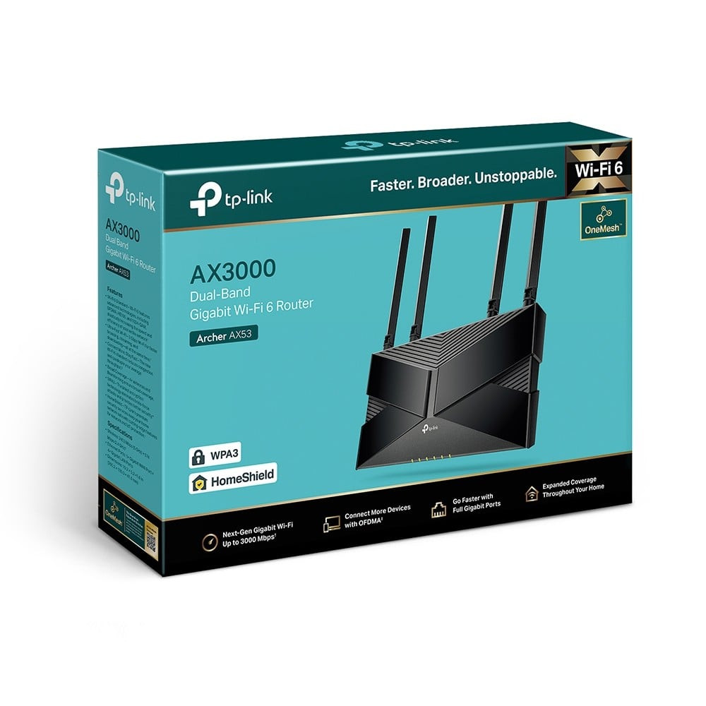 TP-Link AX3000 Dual Band Wi-Fi 6 Router