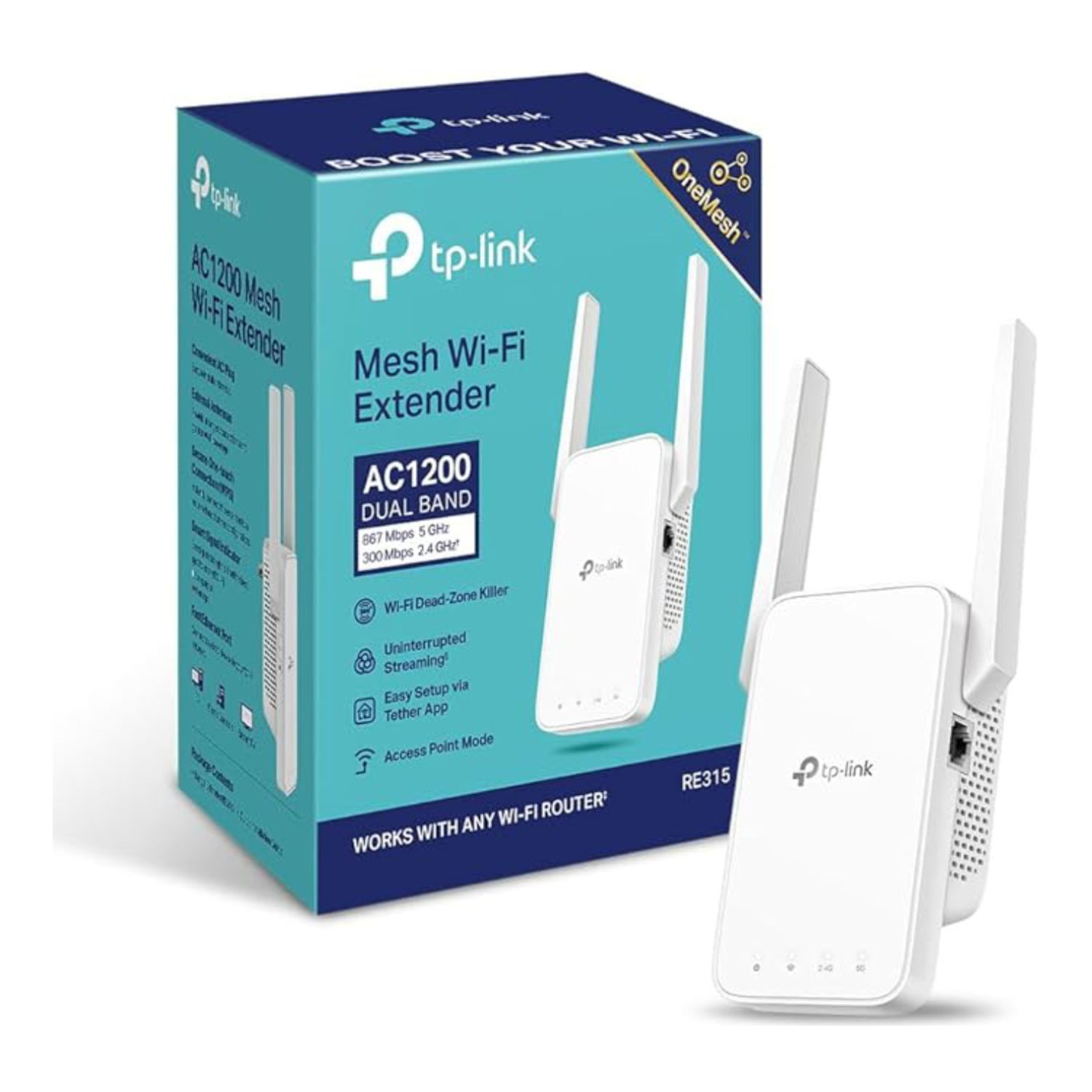 TP-Link AC1200 Dual Band Wi-Fi Range Extender