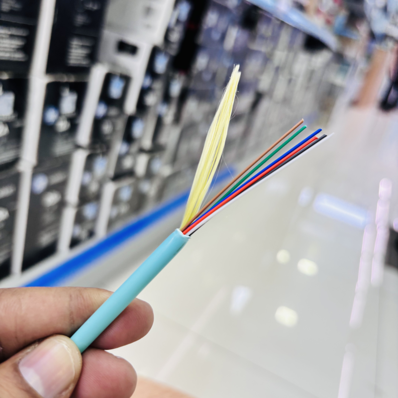 MULTI MODE OM3/300 5.2MM AQUA LSZH 6 CORE FIBER OPTIC CABLE-1000MTR  ( Aixton )