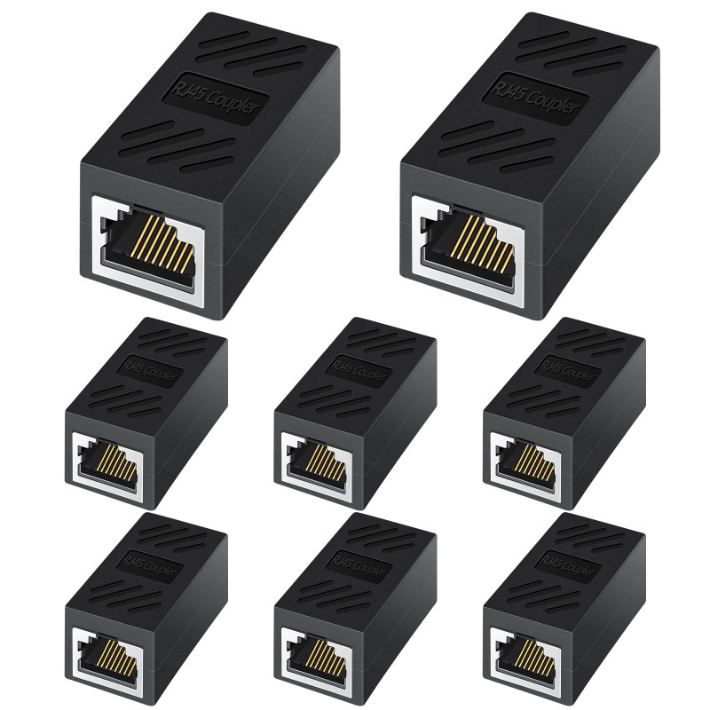 RJ45 Straight Coupler – 1000Mbps Gigabit Ethernet Female to Female Connector