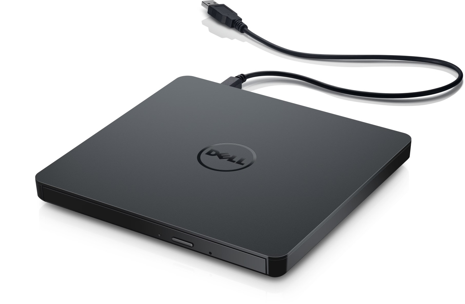 Dell DW316 External USB Slim DVD Writer Drive – USB 2.0 DVD±RW Optical Drive with Cable, Portable CD/DVD Reader & Burner for Laptop, Desktop & Notebook