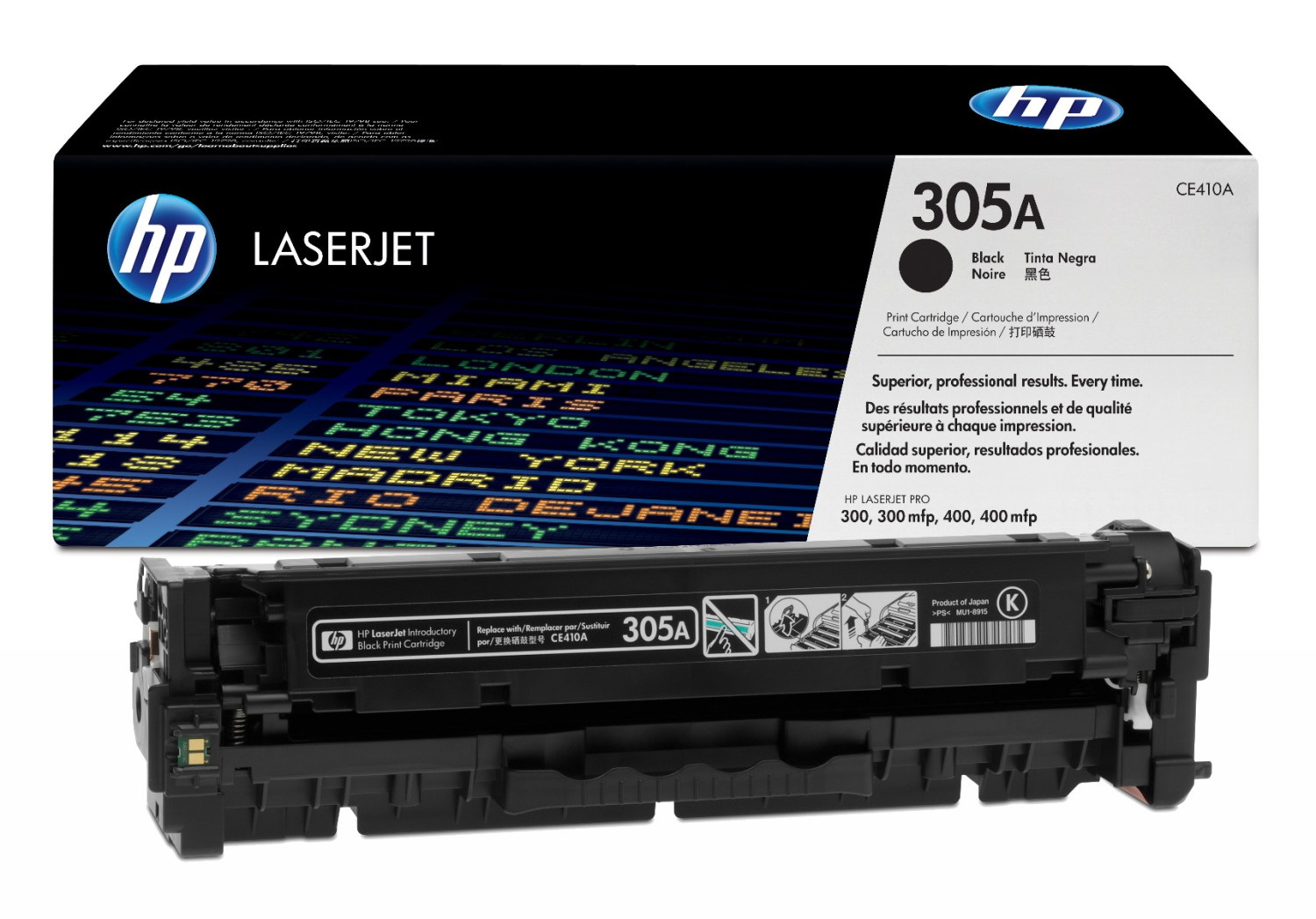 HP 305A Black Toner Cartridge CE410A