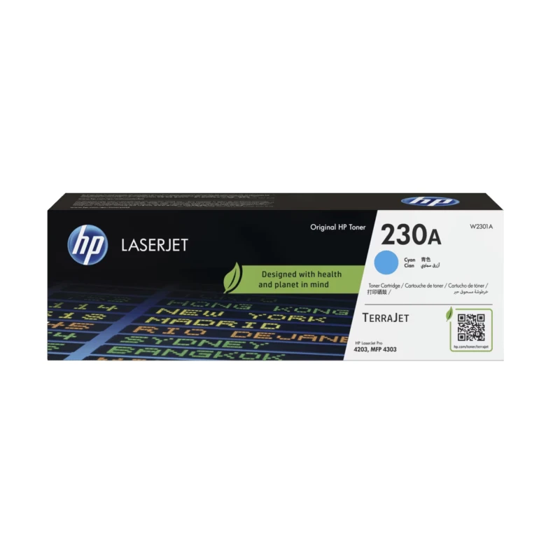 HP 230A Cyan Original LaserJet Toner Cartridge (W2301A) – High Quality Color Toner
