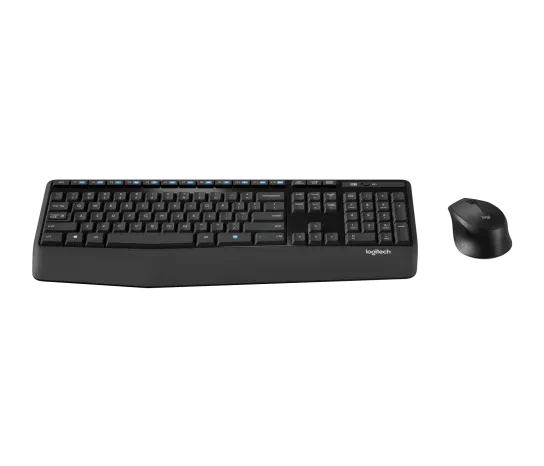Logitech MK345 Wireless Keyboard and Mouse Combo – Full-Size Wireless Keyboard & Optical Mouse for PC, Laptop and Office
