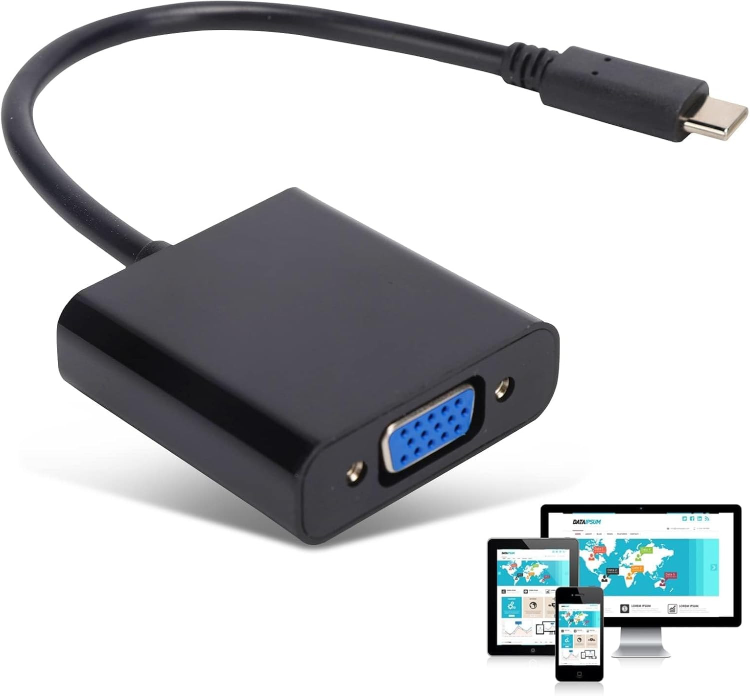 USB Type-C to VGA Adapter