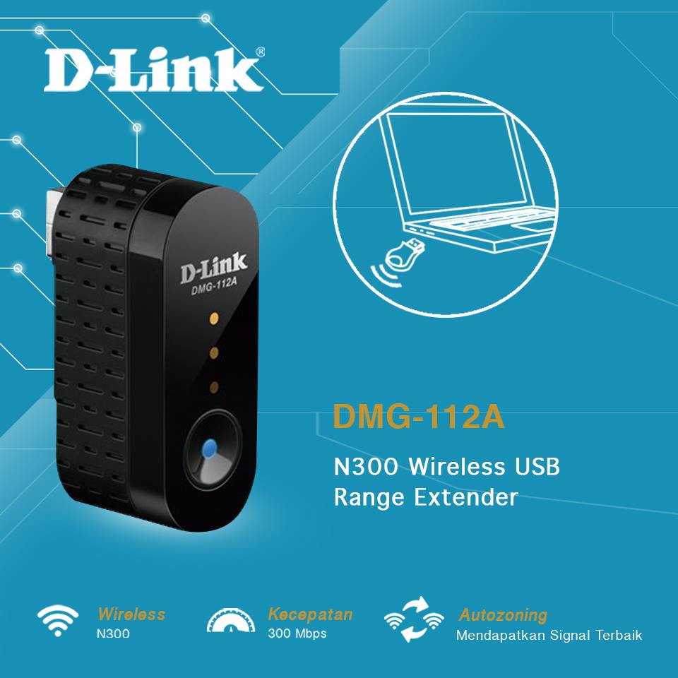 D-Link Wireless N300 USB Range Extender DMG-112A