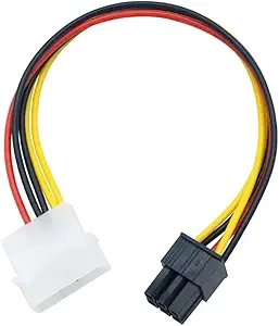 4-pin male to 6-pin female adapter or cable