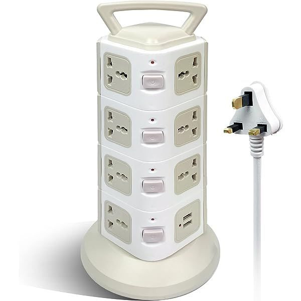 4-Tier Vertical Power Socket