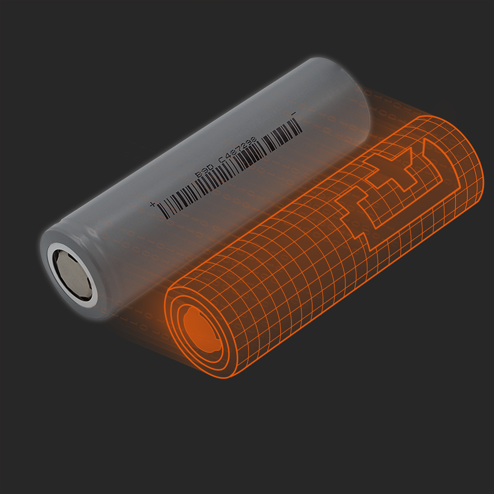 BAK H18650CH 3.6V 2600mAh Rechargeable Li-ion Battery Cell – High Capacity 18650 Lithium Battery for Power Packs, Devices & Electronics