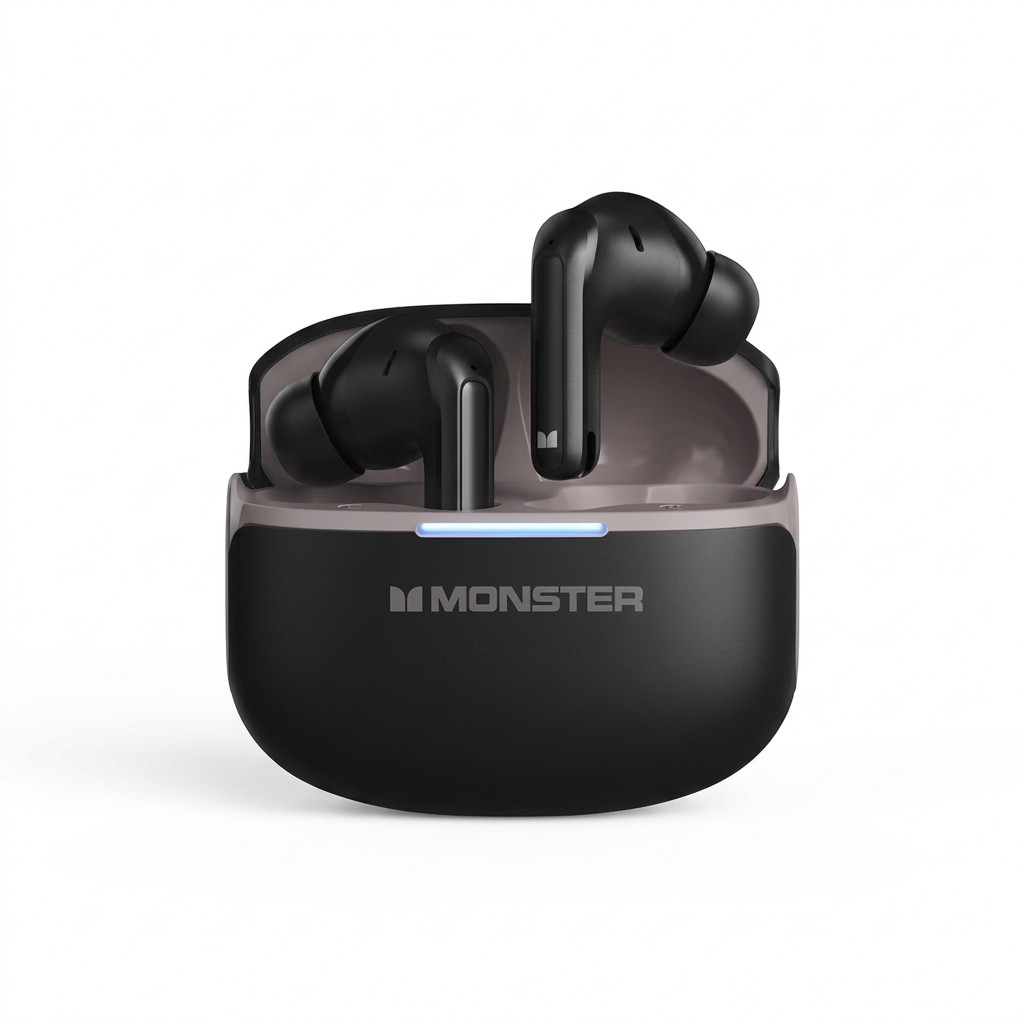 Monster Aura Fit D02 Bluetooth Wireless Earbuds – Wireless Audio | Bluetooth Connectivity | Portable In-Ear Design