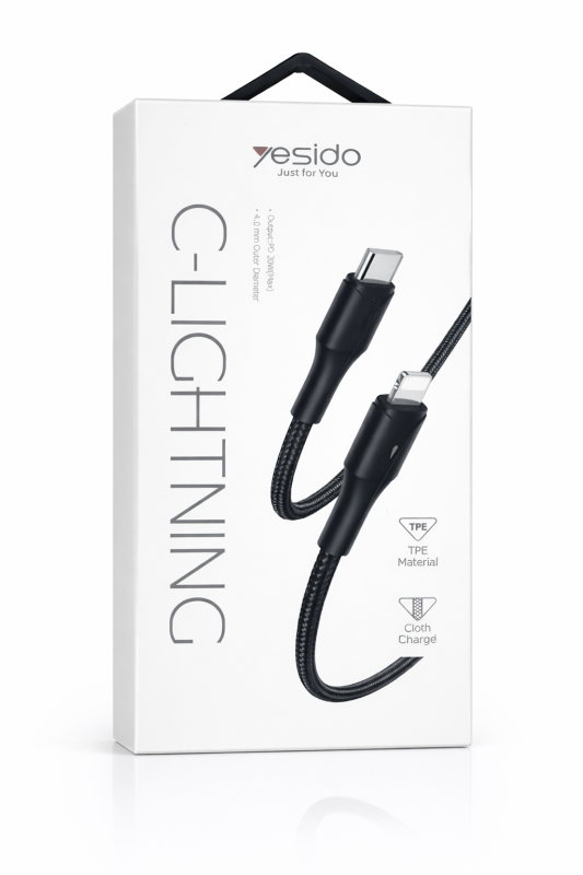 Yesido CA99 Type-C to Lightning PD Fast Charging Cable Braided iPhone Cable