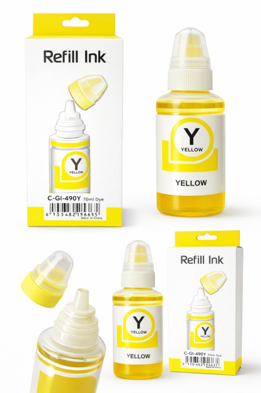 Canon GI‑490 Yellow Ink Refill Bottle
