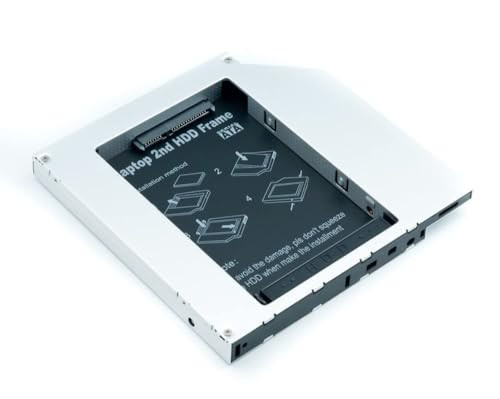 12.7mm HDD/SSD Caddy Case for Laptop DVD Bay (2.5" SATA)
