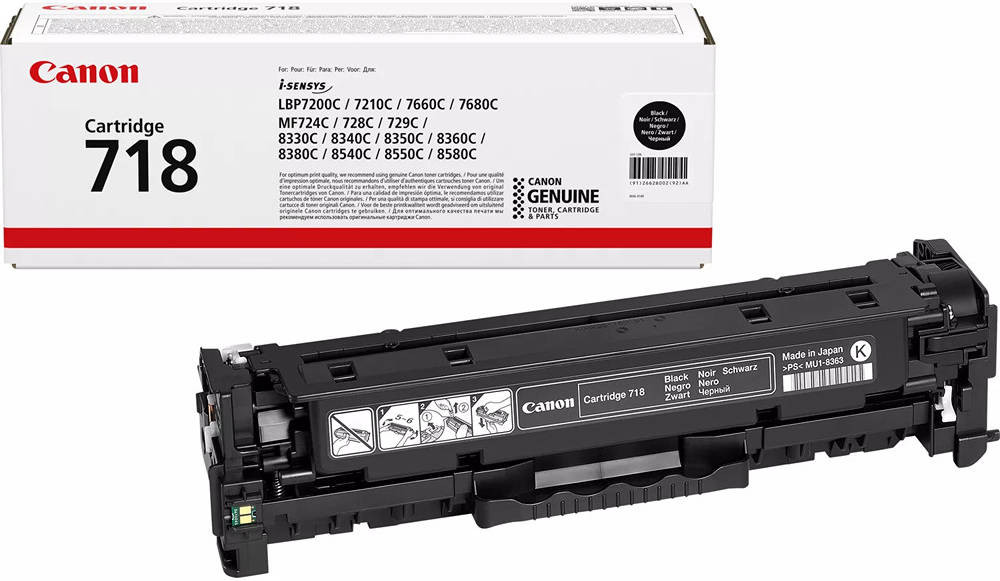 Canon 718 Black Toner Cartridge