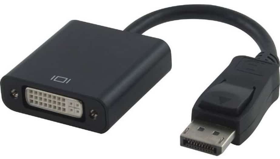 DP(M) to DVI (F) cable/adapter, 20 cm
