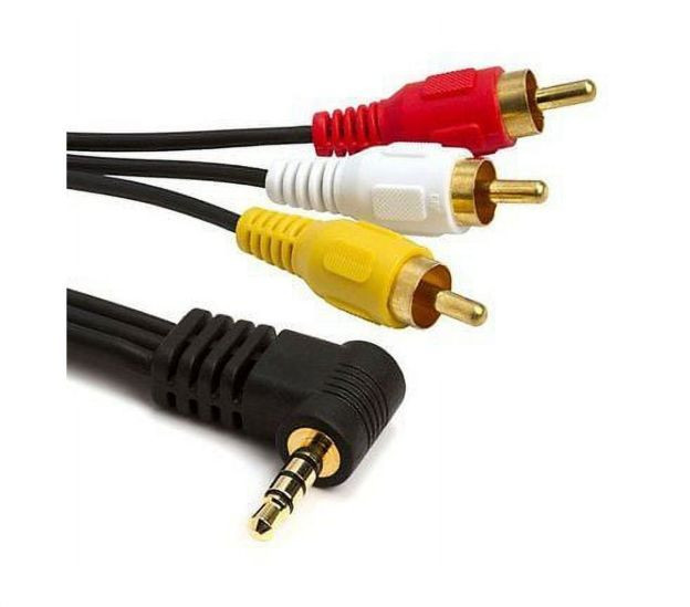 3.5mm Audio to 3 RCA Male-to-Male Cable (1.5 Meter)