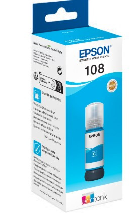 Epson 108 Cyan ink bottle