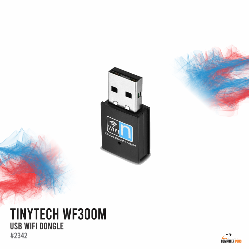 TinyTech WF300M USB WiFi Dongle – 300Mbps Wireless Adapter