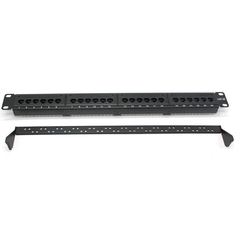 24 PORT KEYSTONE PATCH PANEL CAT6 UTP 1U 19INCH (AIXTON)