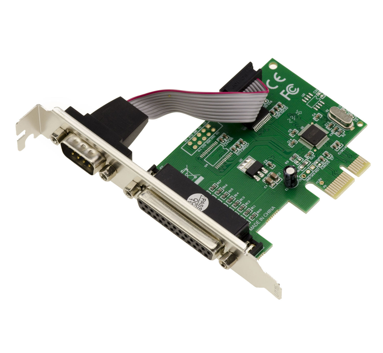 PCI-E Serial Card RS232 9-Pin Dual Port (WCH382 Chipset, 9M/9M)