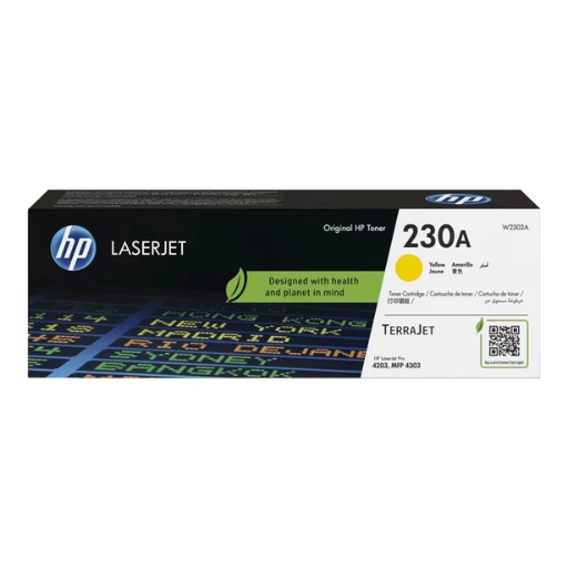 HP 230A Yellow Original LaserJet Toner Cartridge (W2302A) – High Quality Color Toner