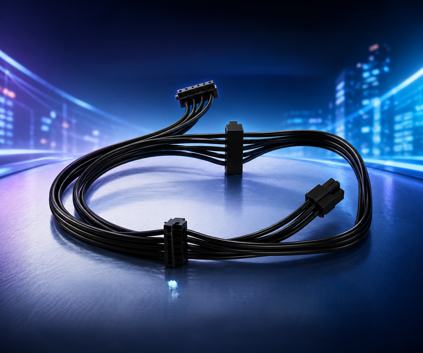 6-Pin Mini (Female) to 3x SATA 15-Pin (Female) Power Adapter Cable (Dell)