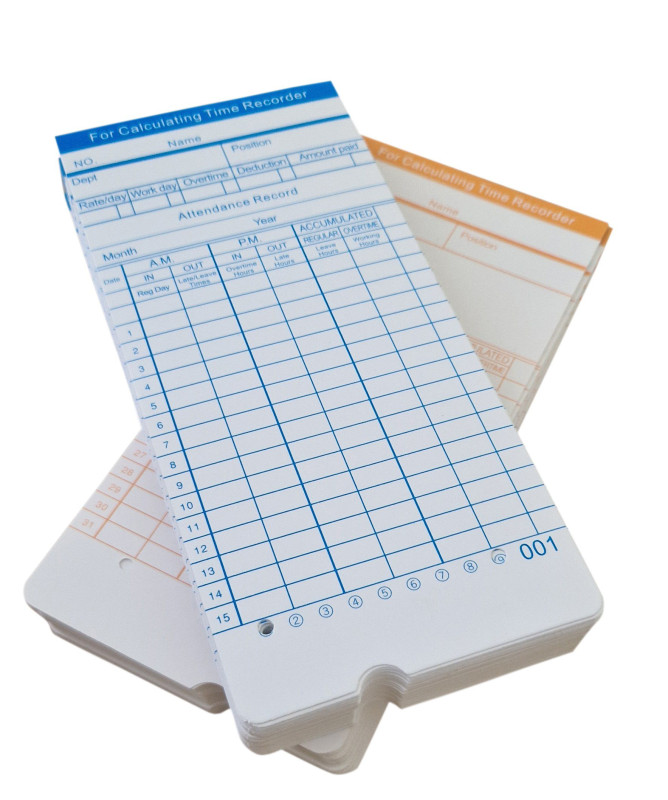 UMEI Time Card for Attendance Time Recorder Machine