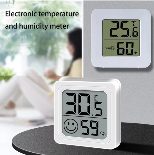 Mini Indoor LCD Digital Thermometer Hygrometer Indoor Room Temperature Humidity Meter Sensor Gauge Weather Station
