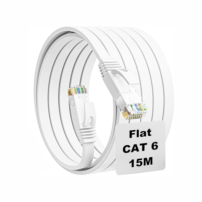 Cat6 Patch Cord 15 Meters – Flat