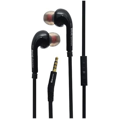 Blue Spectrum R-3 Stereo Earphones – 3.5mm HiFi Bass Wired In-Ear Headset