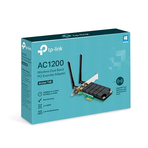 TP-Link AC1200 Wireless Dual-Band PCI Express Adapter – Archer T4E Wi-Fi Card