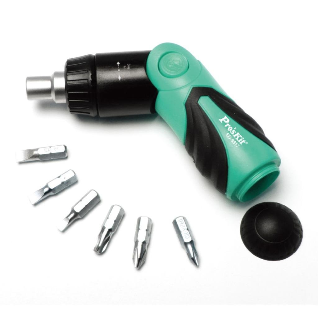 Pro'sKit SD-9817 6-in-1 Ratchet Screwdriver