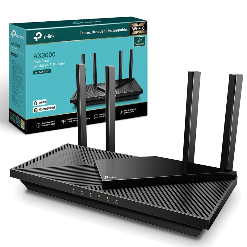 TP-Link AX3000 Dual Band Gigabit Wi-Fi 6 Router