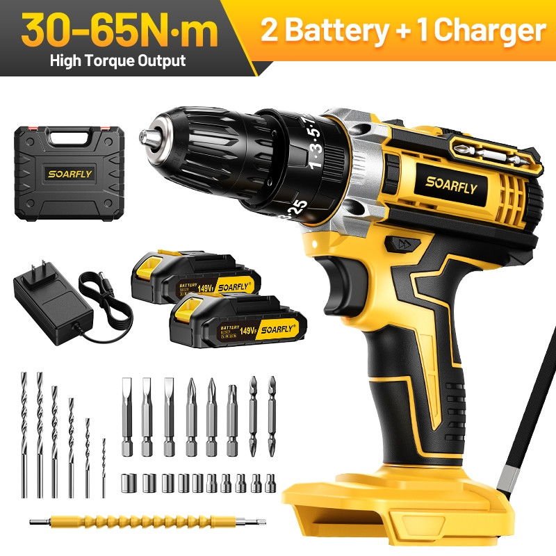 SOARFLY Brushless Drill Set – Rechargeable Power Drill Tool Kit