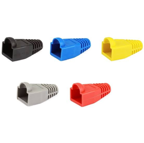RJ45 CAT6 Protective Boot Cover – Strain Relief Connector Boot for Ethernet Network Cable