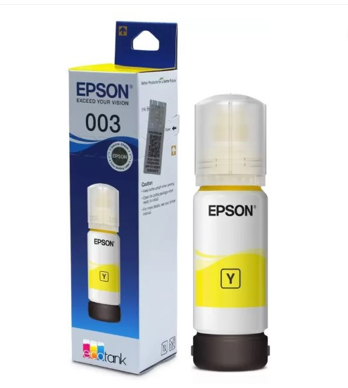 Epson 003 C13T00V498H 65ml Yellow Ink Bottle