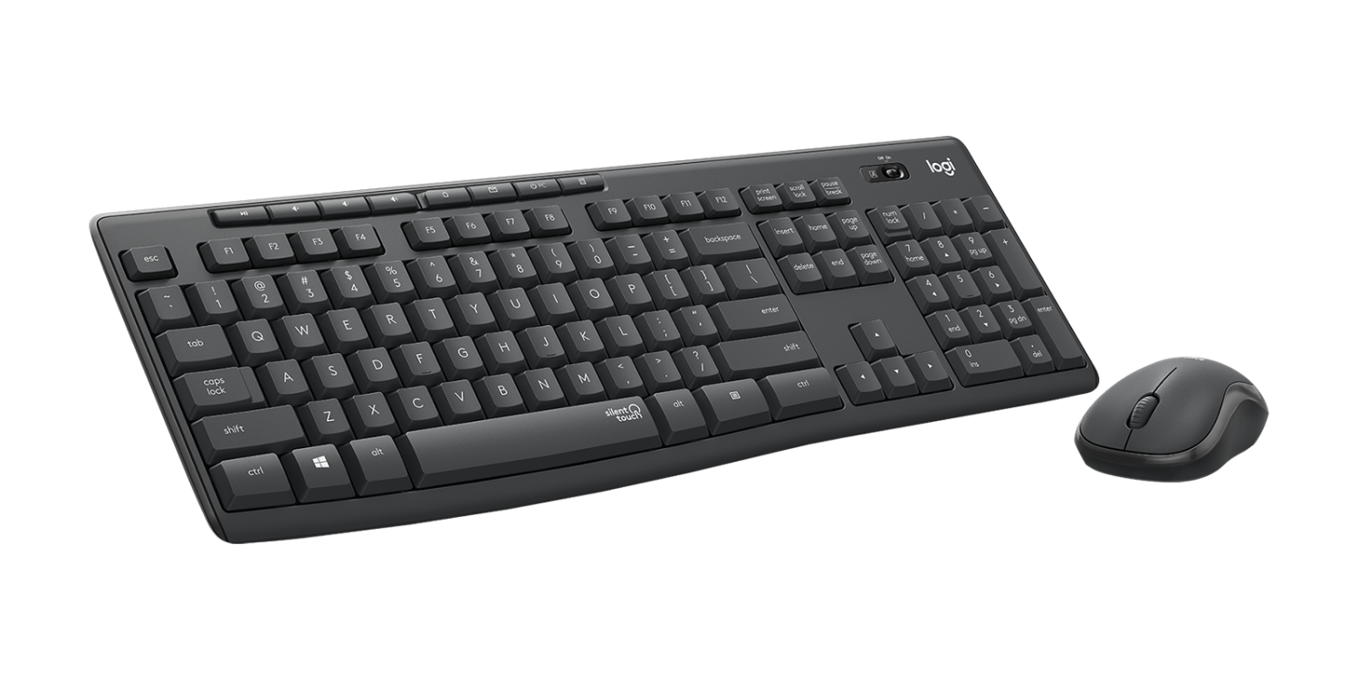 Logitech MK295 Silent Wireless Keyboard & Mouse Combo – 2.4GHz Wireless Keyboard and Mouse Set for PC, Laptop, Home & Office