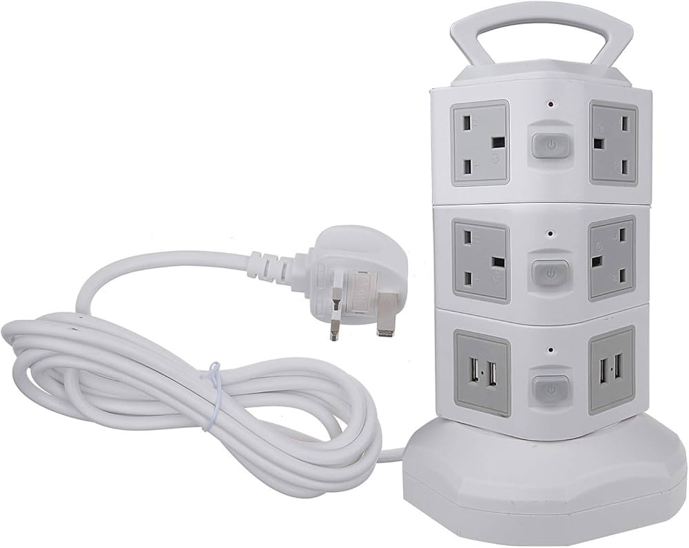3-Tier Vertical Power Socket