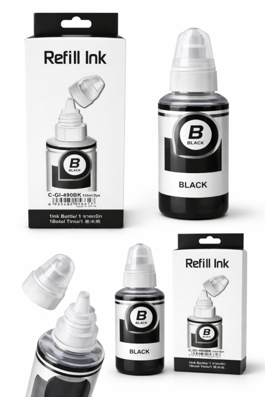 Canon GI‑490 Black Ink Refill Bottle
