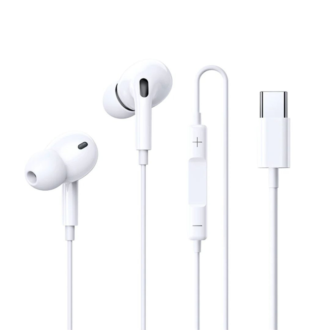 REMAX RM-575A Type-C Earphones – HiFi Stereo Bass USB-C Wired Headset with Mic